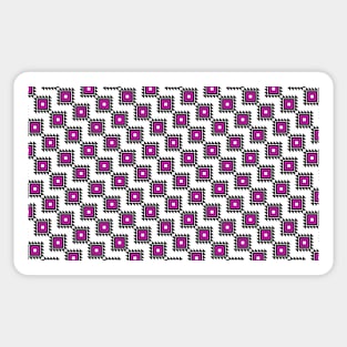 Pink Ethnic pattern pet bandana Sticker